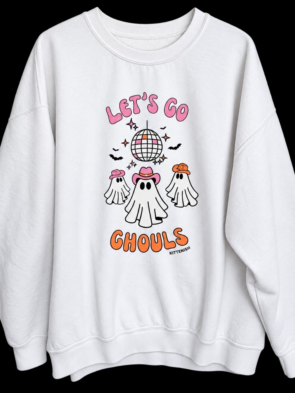 Kittenish Jessie James Decker Halloween Ghost Sweatshirt XXL
